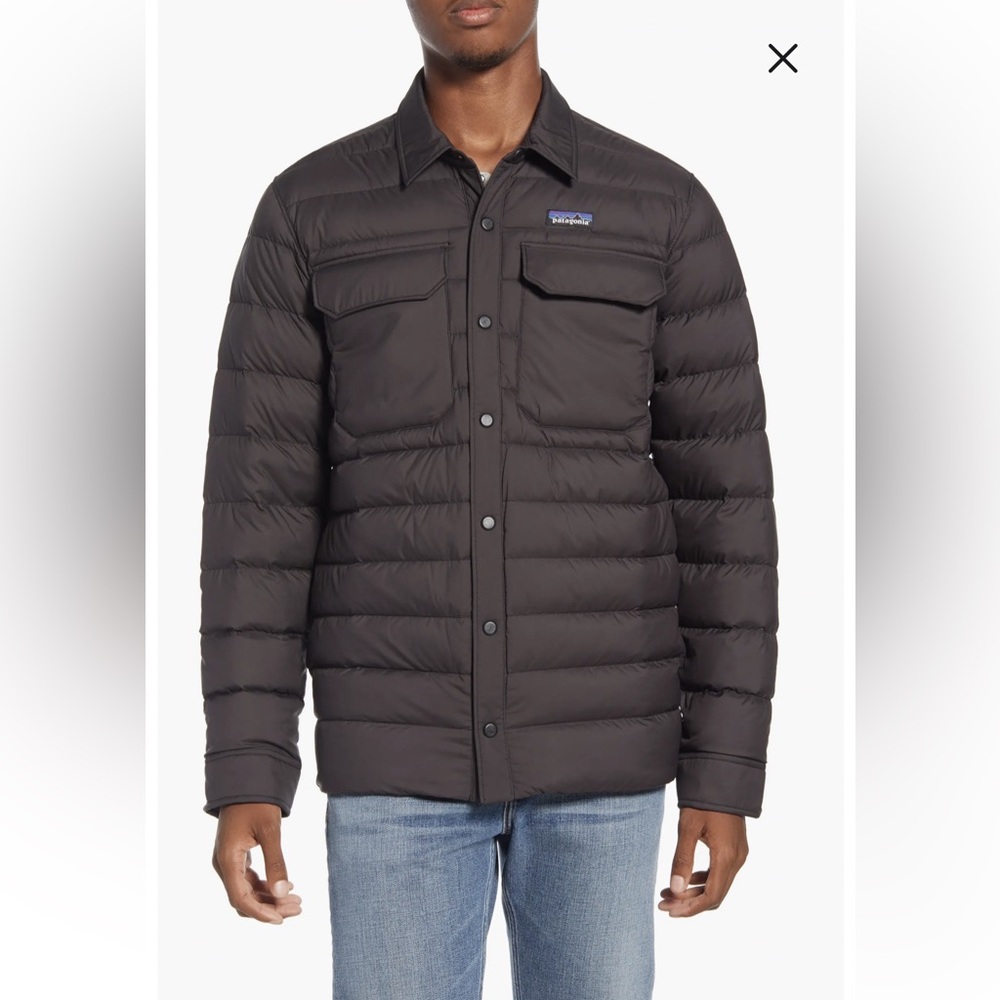 Silent Water Repellent 700-Fill Power Down Shirt Jacket